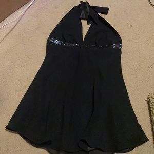 Long flowy black top